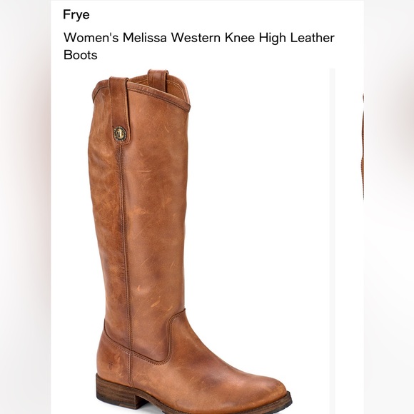 Tall Leather Frye Melissa Riding Boots - Picture 9 of 9